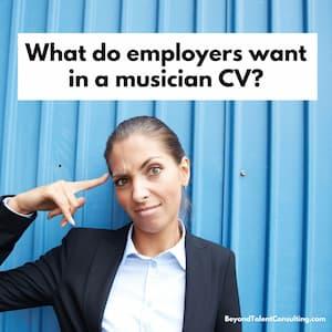 Musician CV image of woman with a questioning expression